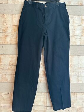 Farah Black Straight-Leg Chinos